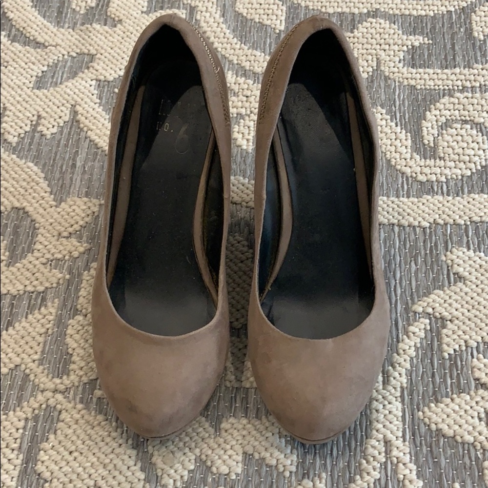 Chunk heels- dark nude